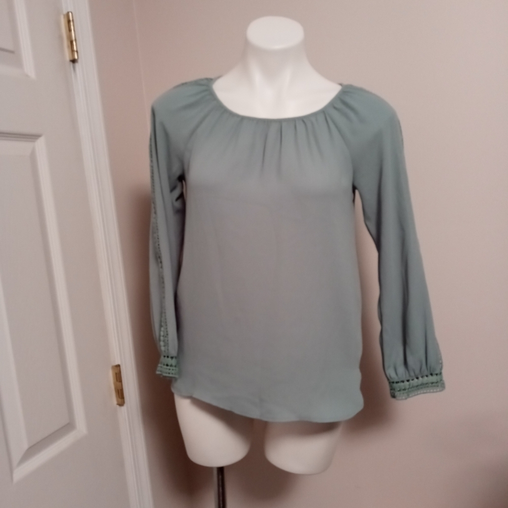 NWOT LOFT outlet petite seafoam blouse